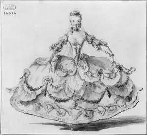 Mademoiselle Marie Salle（笔和厕所在纸上） 作者 路易·雷恩·鲍奎特